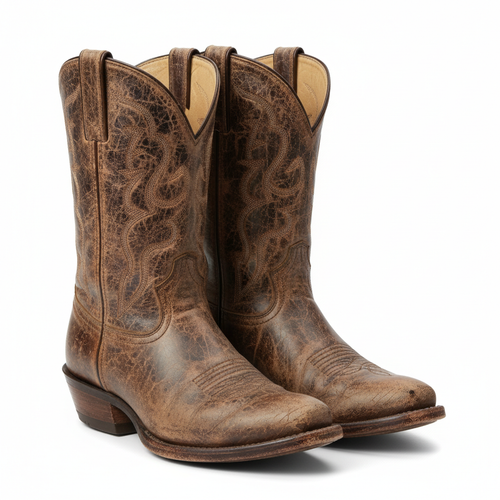 Distressed Vintage Cowboy Boots